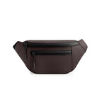 The Blaze brown waist bag, vegan leather fanny pack, stylish and functional for daily use.
