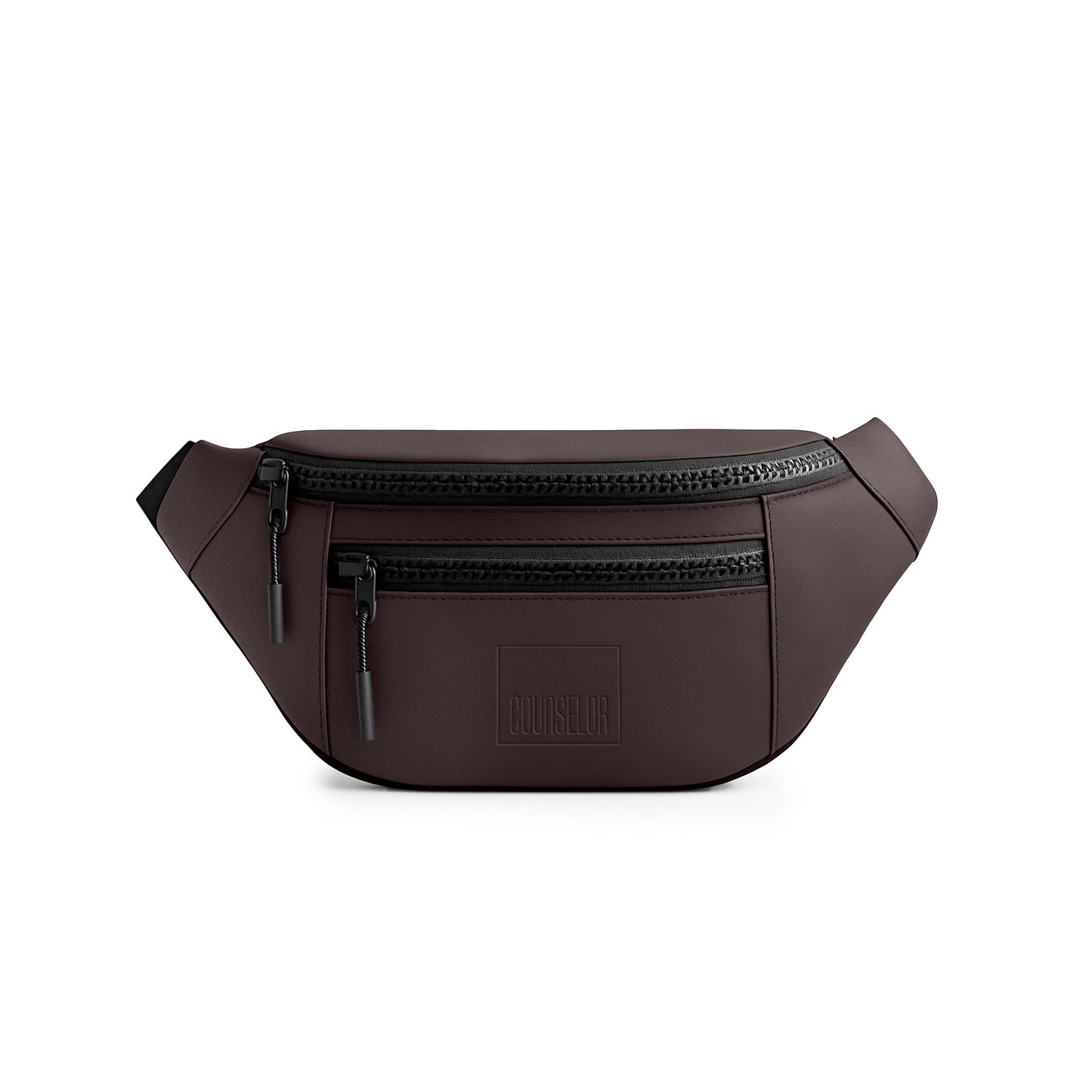 The Blaze brown waist bag, vegan leather fanny pack, stylish and functional for daily use.