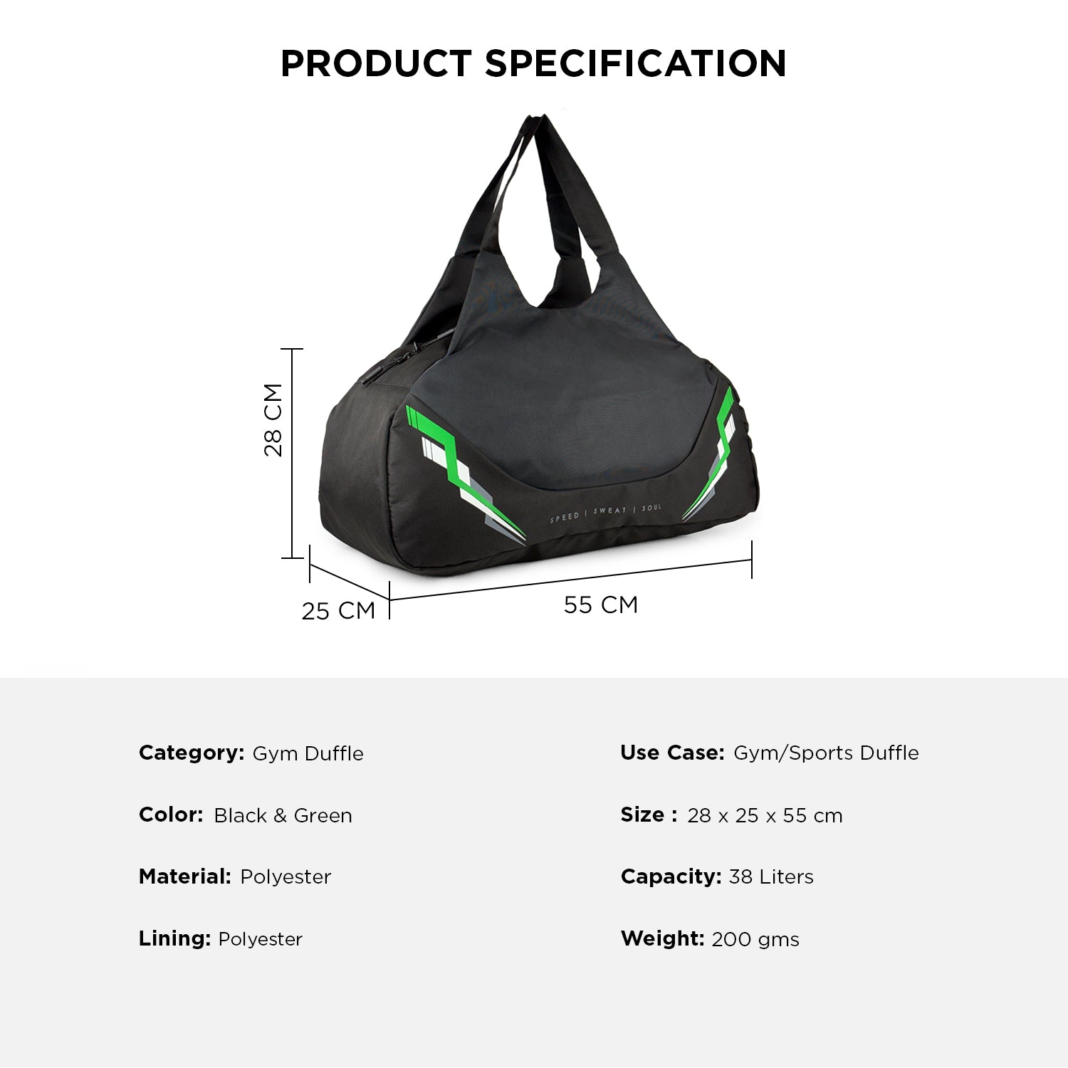 NOMAD DUFFLE BAG - GREEN