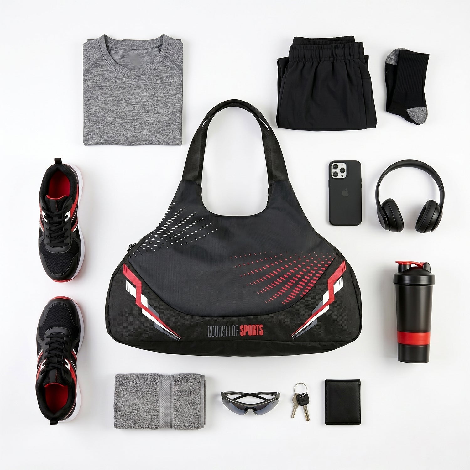 NOMAD DUFFLE BAG - RED