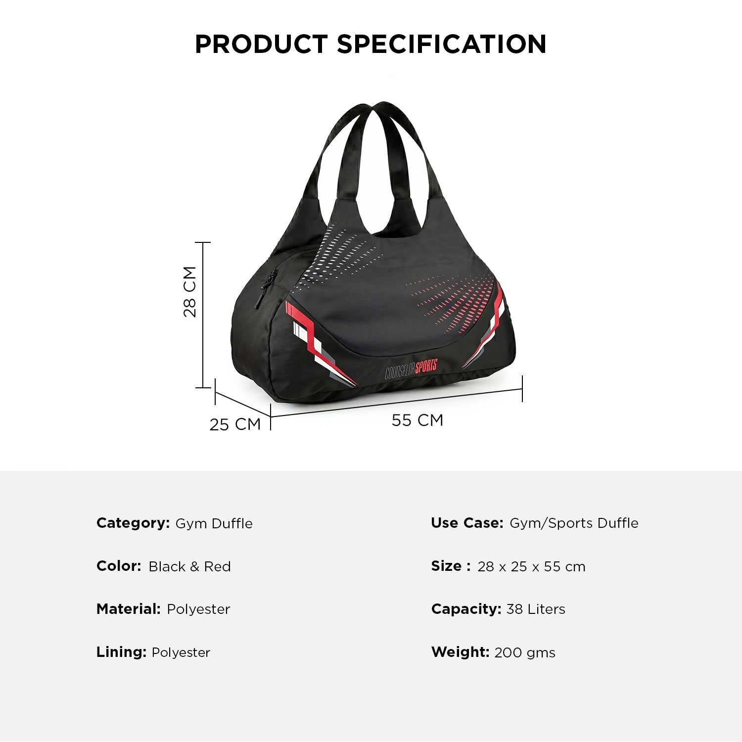 NOMAD DUFFLE BAG - RED