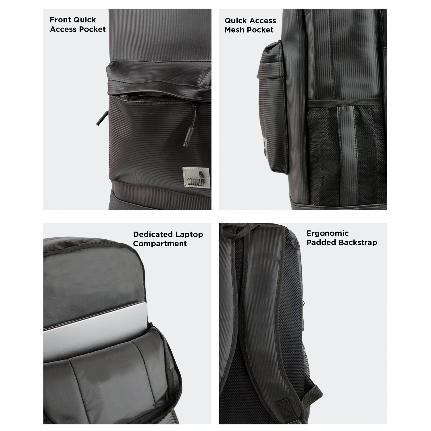 RAVEN BACKPACK - BLACK