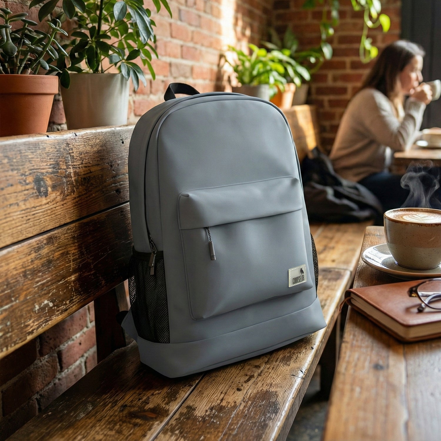 Buy COUNSELOR Vegan Leather Laptop Backpack for Office & Travel | 16-Inch Laptop Compatible Buy COUNSELOR Vegan Leather Laptop Backpack for Office & Travel | 16-Inch Laptop Compatible