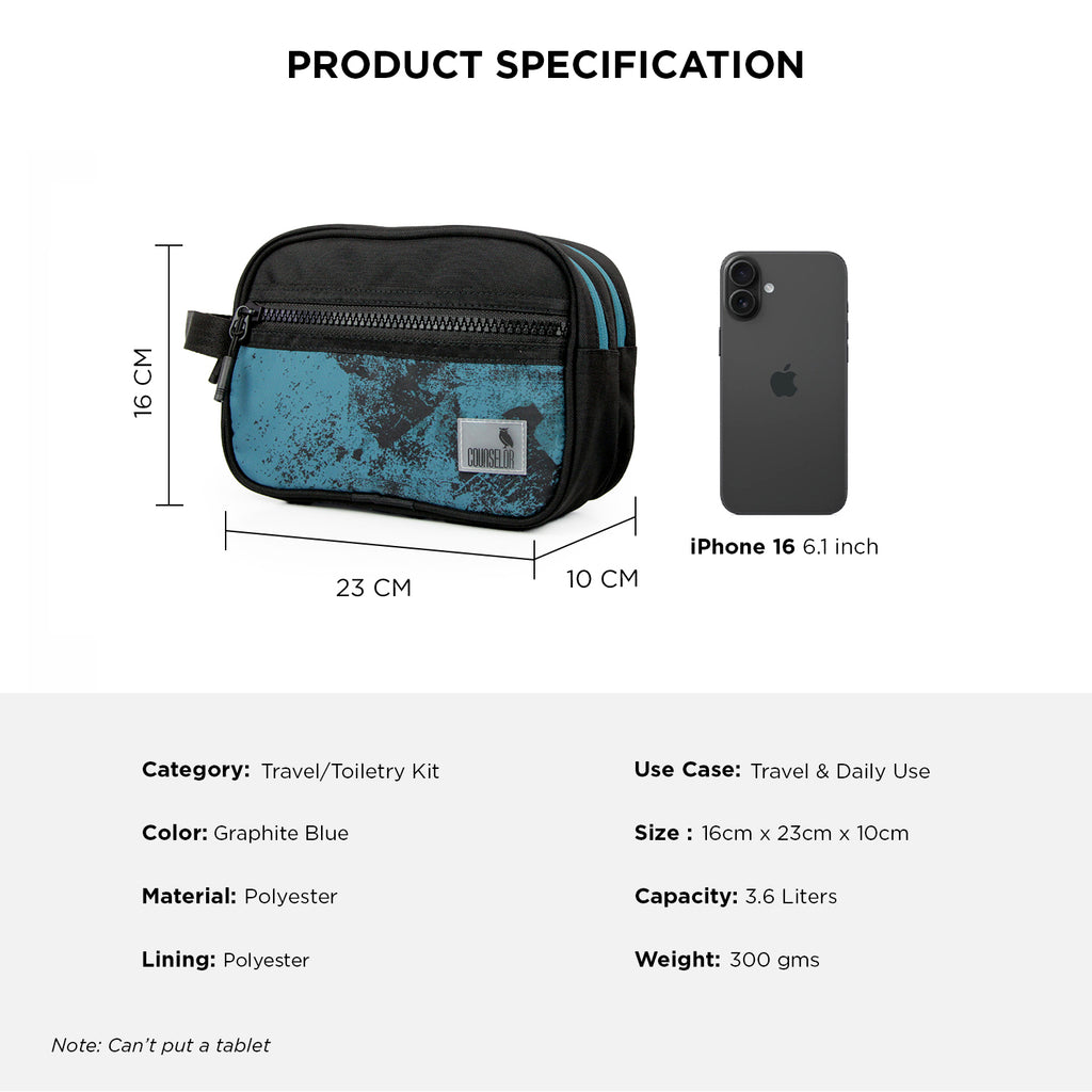 THE RIO - GRAPHITE BLUE