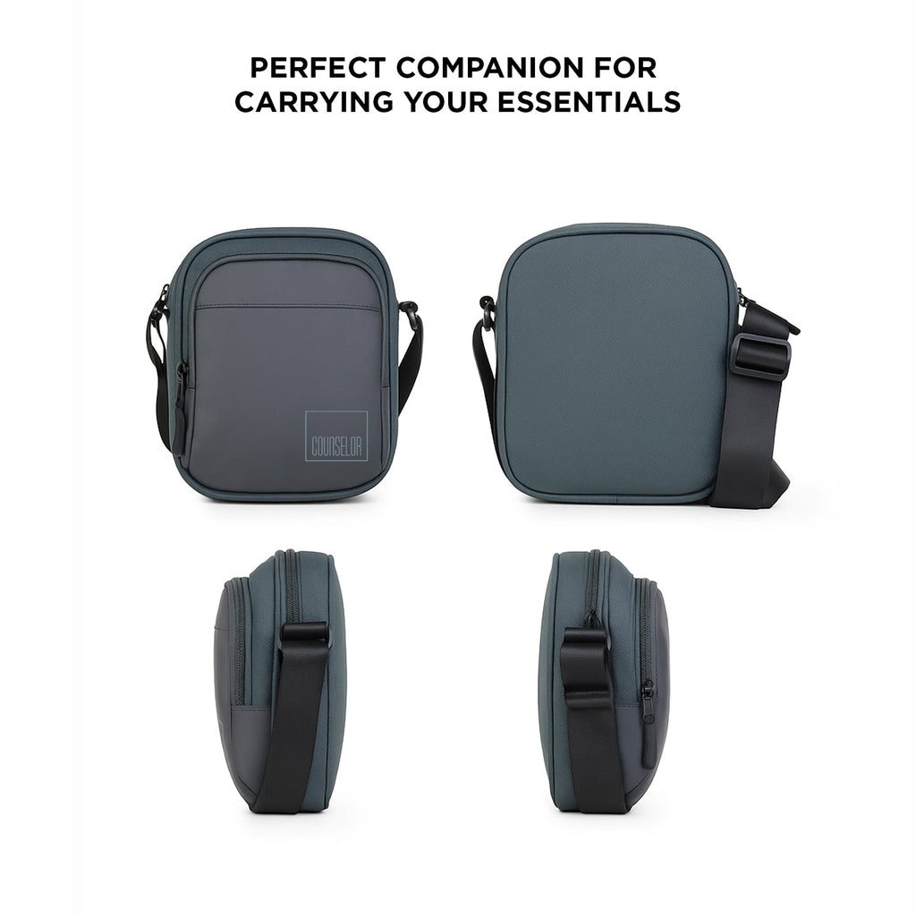 The Luno Grey bag showcasing smart design and versatile carry options for daily essentials.