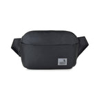 The Avelin black waistpack, a minimalist everyday companion for travel, errands, and city walks.