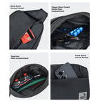 The Avelin waistpack showcasing its spacious main compartment and quick-access pockets for efficient organization.