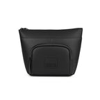The Eiko Black pouch features a minimalist design, compact storage, and durable materials for everyday use.