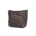 The Eiko pouch in brown, featuring a minimalist design with compact storage and durable materials, perfect for on-the-go lifestyles.