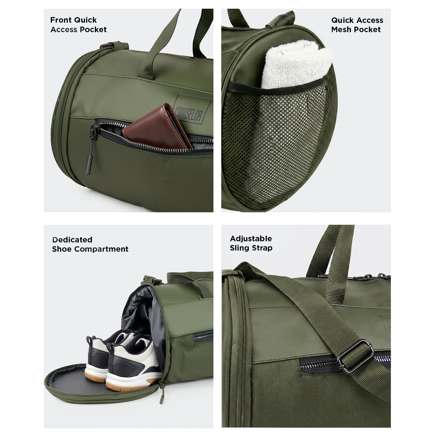 TRIGR DUFFLE BAG - OLIVE