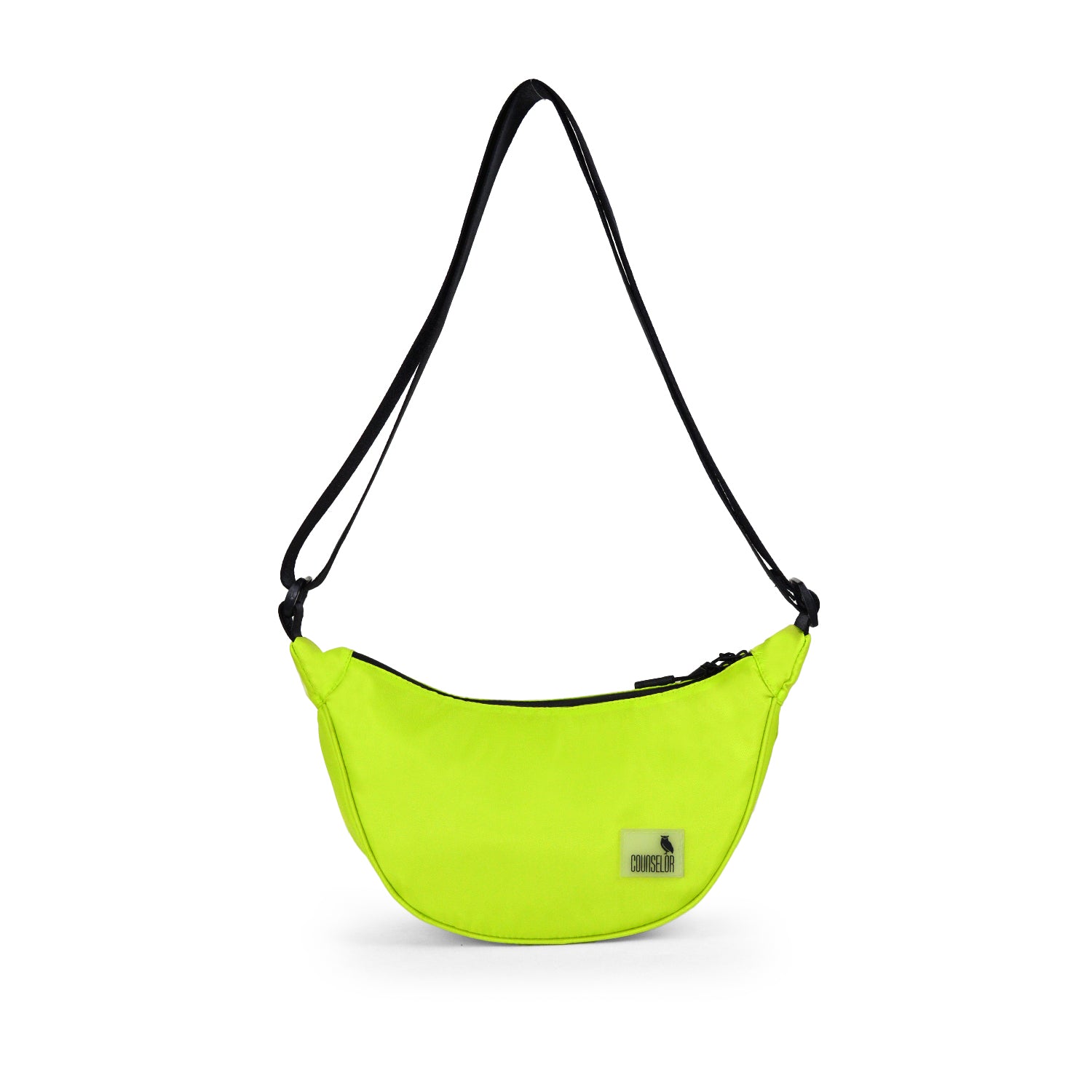 Lime green Zuki side sling bag with adjustable strap, perfect for daily movement and stylish outings.