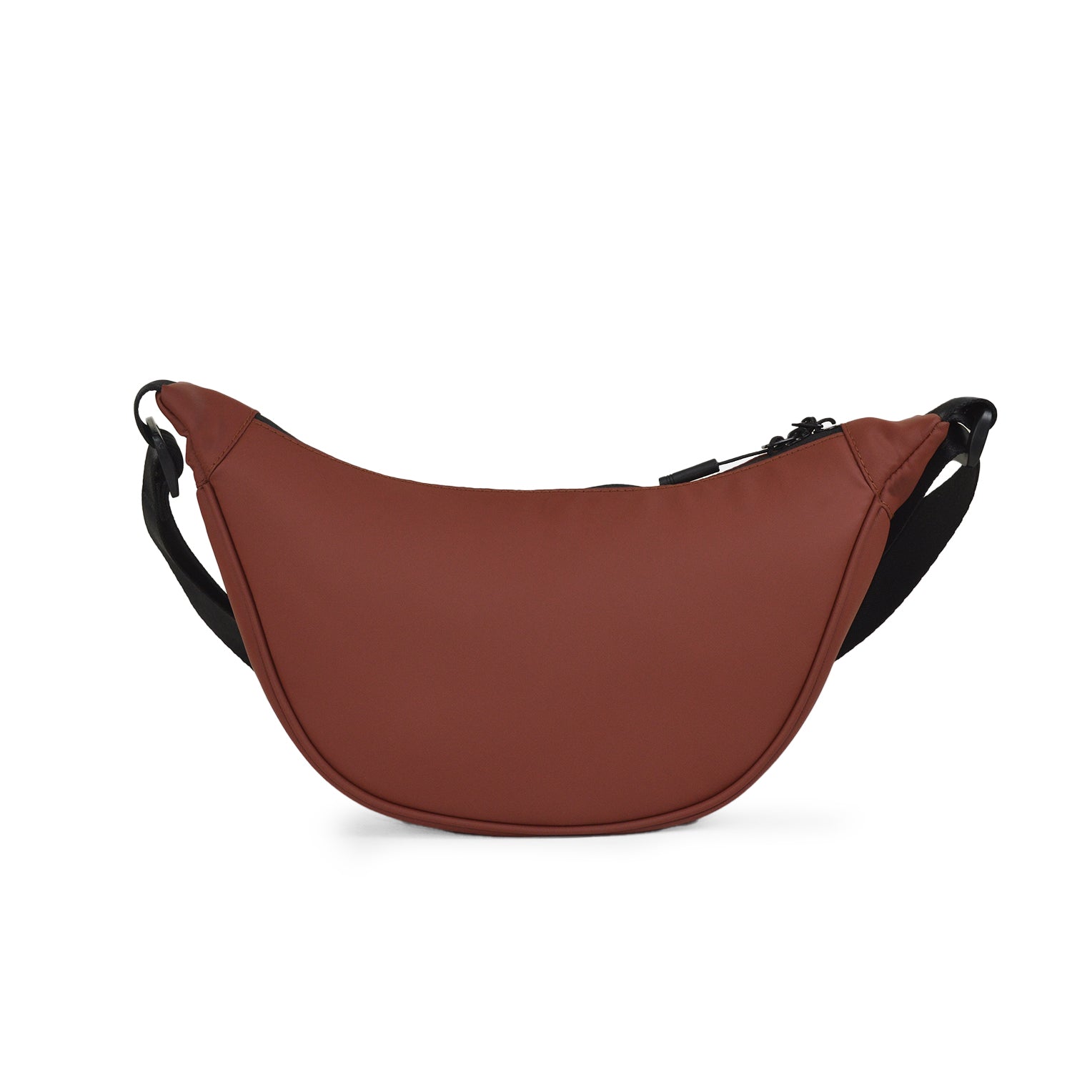 The Zuki Rust side sling bag, sleek design with adjustable strap for style and functionality.
