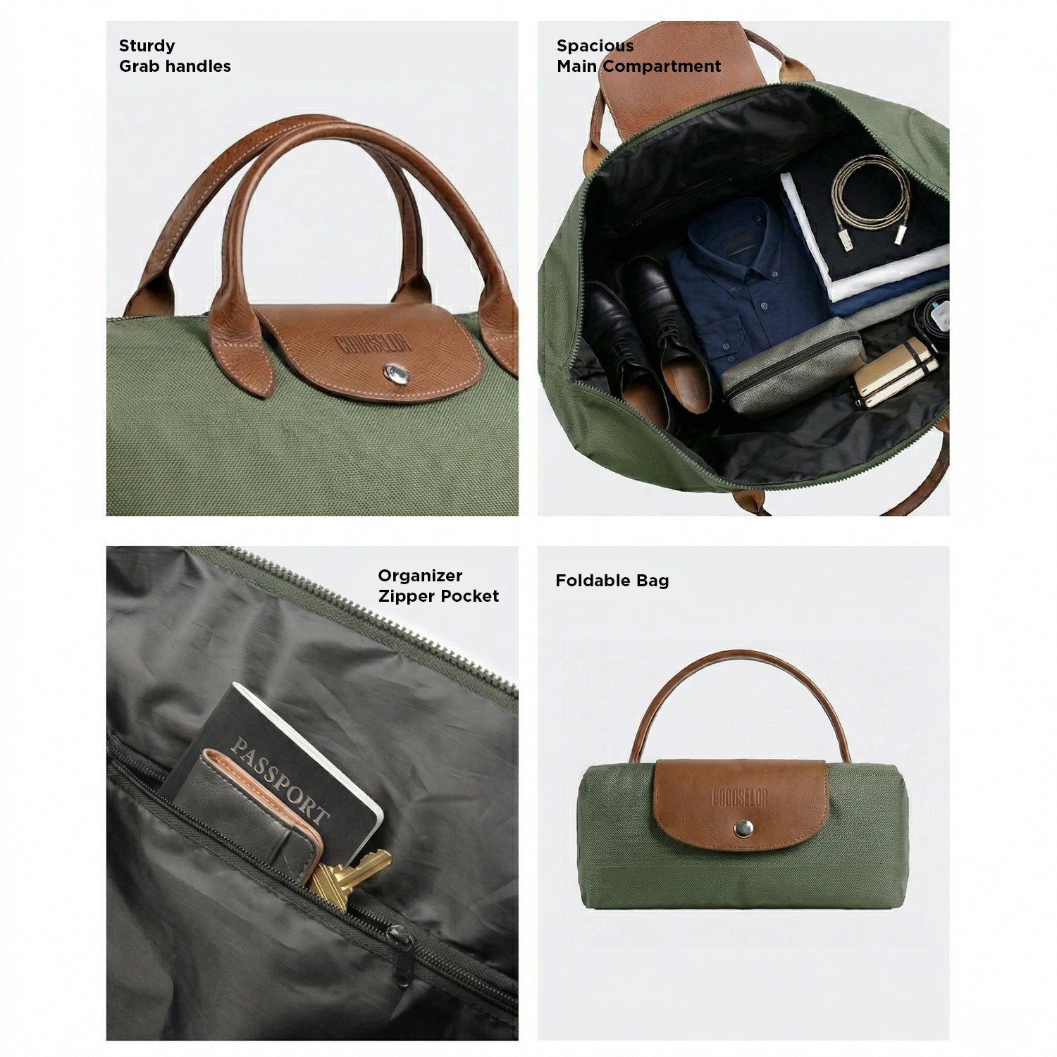 FOLDX DUFFLE BAG - OLIVE