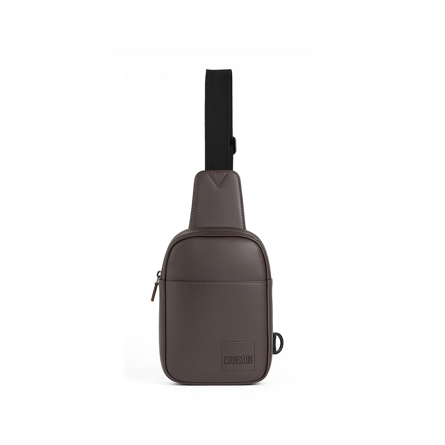 The Kiro Crossbody Bag in brown, featuring adjustable strap and durable design for stylish, eco-friendly everyday use.