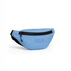 Sky blue Nexo waist pouch with black zipper, featuring 'COUNSELOR' text, ideal for everyday use and travel.